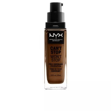 NYX PMU Foundation Cant Stop Wont Stop 24h Bottle Cream Walnut