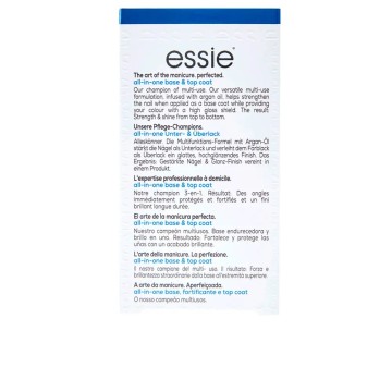 Essie Base & Top Coat nagelverzorging - all-in-one base & topcoat - basecoat, topcoat & nagelverharder met arganolie - 13,5 ml