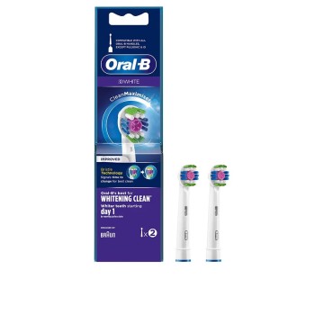 Oral-B 3D White Opzetborstel Met CleanMaximiser-technologie, Verpakking Van 2Stuks