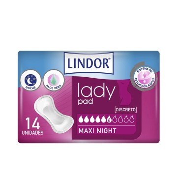 LADY PAD maxi night 6 drops 14 u