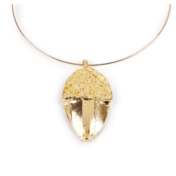 BELLOTA rigid necklace shiny gold 1 u