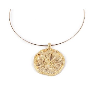 LIMA rigid necklace shiny gold 1 u