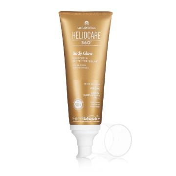 360º gold finish sunscreen...